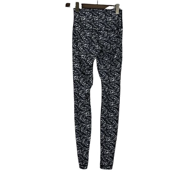Lululemon Wunder Under High Rise Full-on Luxtreme in Splatter Black & White - Picture 1 of 2